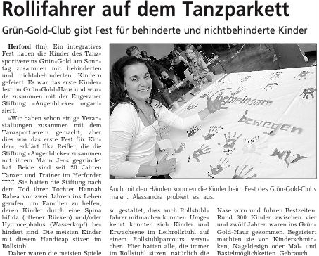 Grün-Gold Club gibt Fest