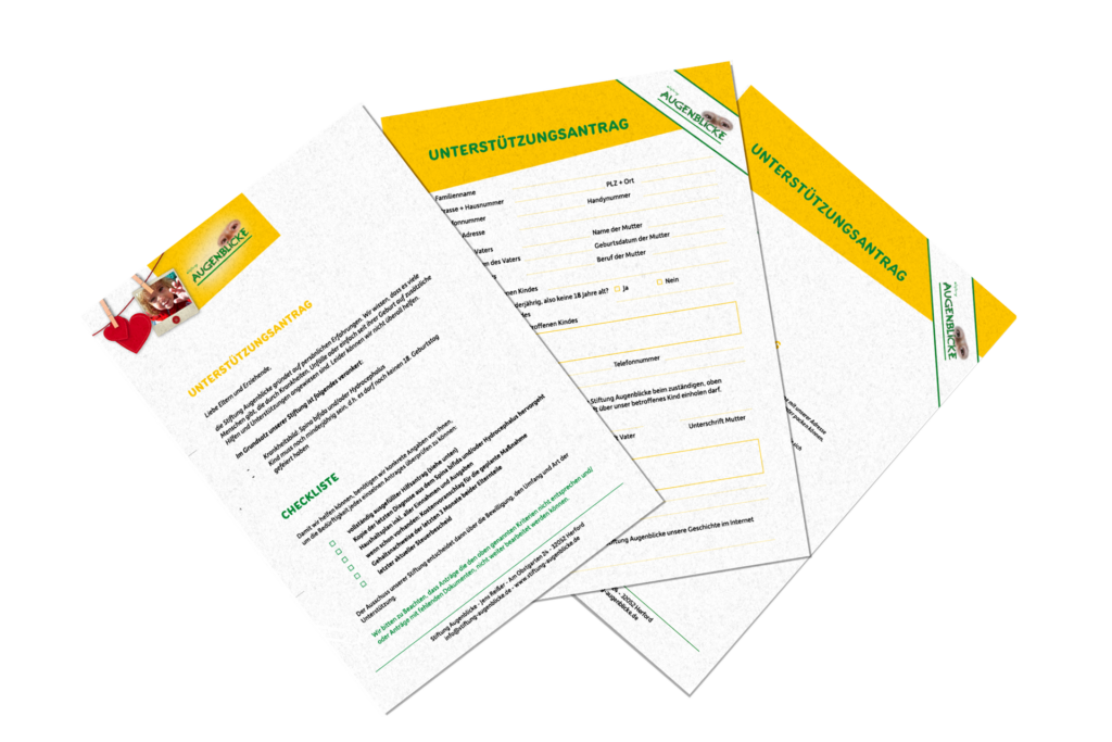 Stiftung Augenblick Spina bifida hydrocephalus Lächeln schenken gutes tun offener Rücken Wasserkopf